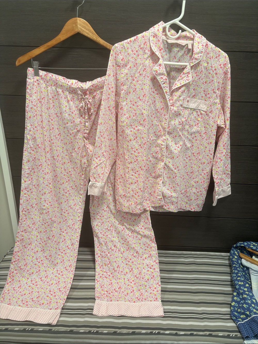 Victoria's Secret Pink Floral Two-Piece Pajama Set